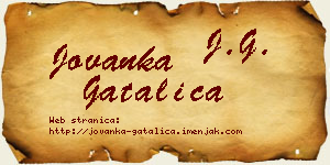 Jovanka Gatalica vizit kartica
